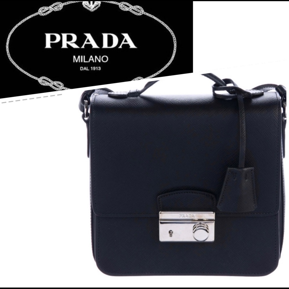 Prada Saffiano Leather Sound Bag (Retail $1,820)